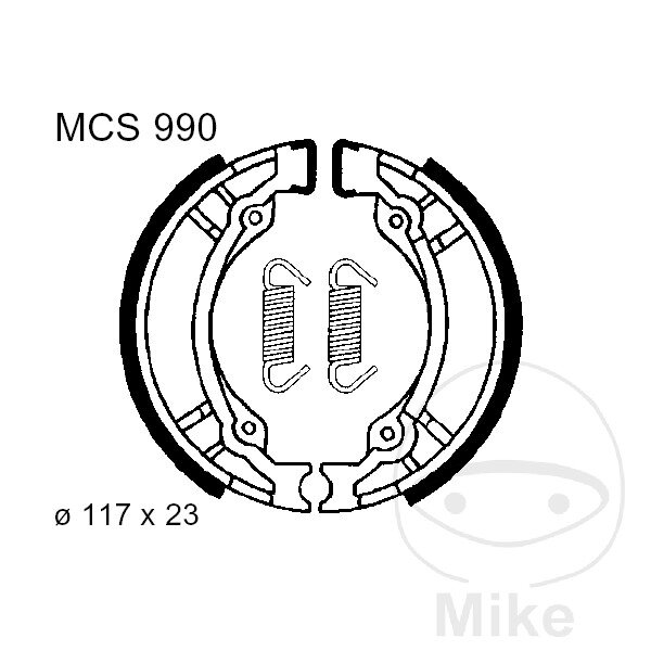Brake shoes with spring for Adly/Herchee Ering Hyosung Pegasus PGO Qingqi Suzuki