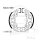 Brake shoes with spring for Gilera Storm 50 Mash Bibob 50 Piaggio 25 50 80