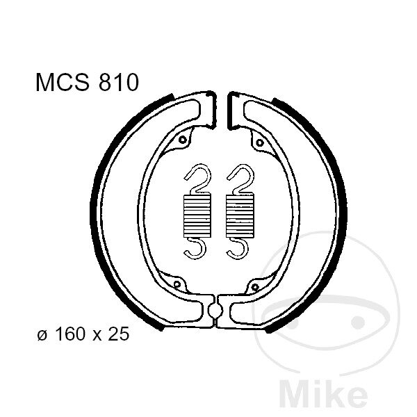 Ganasce freno con molla per Honda XL 500 S 80-82