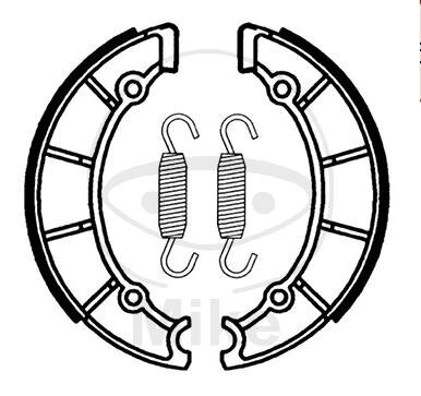 Brake shoes with spring for Yamaha SR 500 SP 88-99