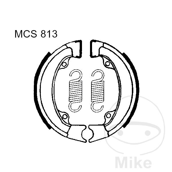 Brake shoes with spring for Honda 50 PGO 50 SMC/Barossa 50 SYM 50