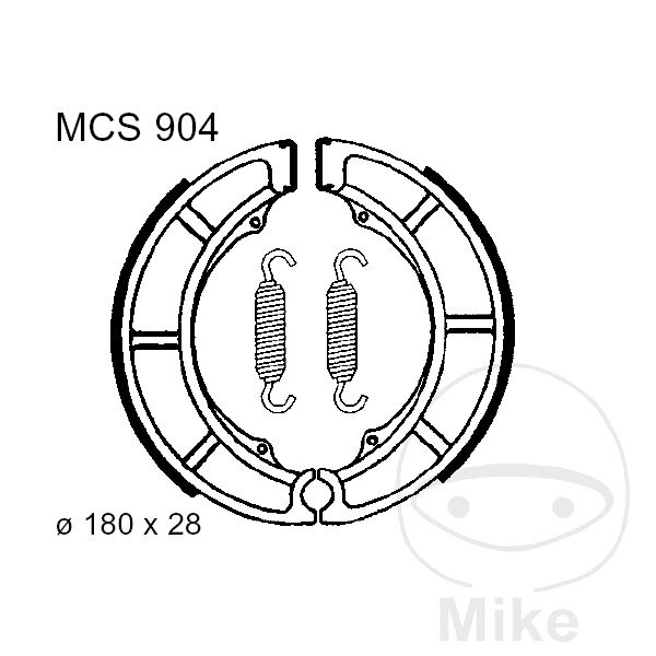Brake shoes with spring for Suzuki GS 400 GT 250 380 500 550