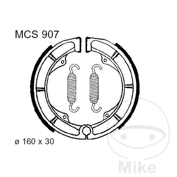Ganasce freno con molla per Hyosung GV 250 Suzuki 250 400 450 650 750