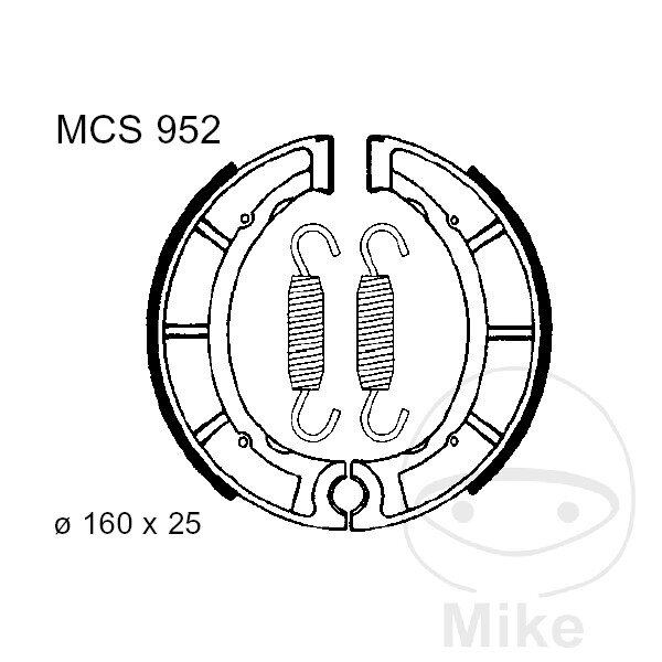 Ganasce freno con molla per Yamaha DT XT YZ YFM 250 400 500 MX 75-00