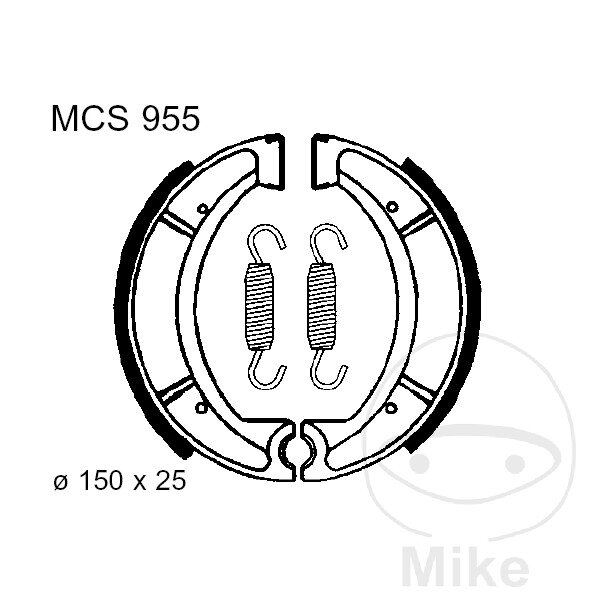 M&acirc;choires de frein avec ressort pour Yamaha SR XT YZ RD DT 125 200 500 Tenere 76-16