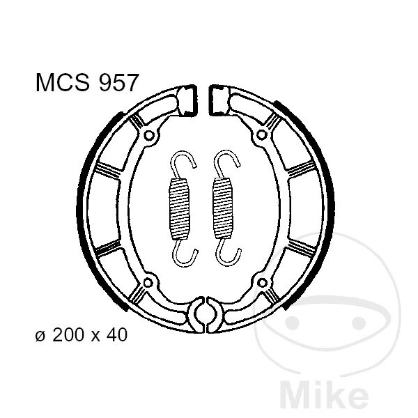 Brake shoes with spring for Yamaha XJ 650 750 XV 535 750 1000 1100 XVS 650