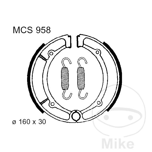 Ganasce freno con molla per Keeway Superlight 125 Yamaha XS 250 400 YFM 400 600 YP 250