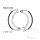 Brake shoes without spring for BMW R 50 60 75 69-76