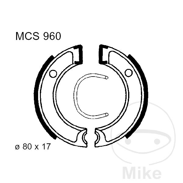 brake shoes for Yamaha CA PW 50 Salient 82-20
