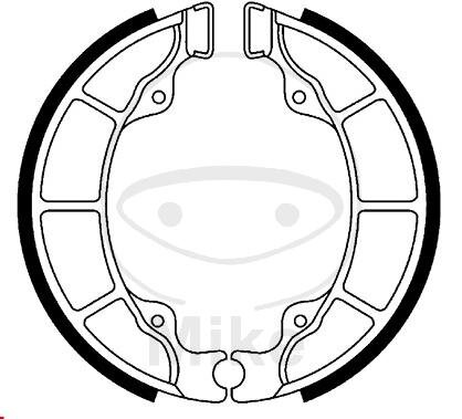 Brake shoes without spring for Suzuki UC 125 Epicuro 99-02