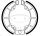 Brake shoes without spring for Suzuki UC 125 Epicuro 99-02