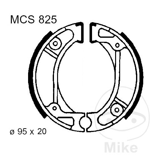 Brake shoes with spring for Honda CRF NPS XR 50 70 110 125 F R 82-19
