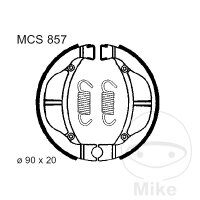 M&acirc;choires de frein avec ressort pour Kawasaki KLX...