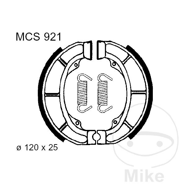 Brake shoes with spring for Suzuki AN LT-F UE CP UK UX Katana 89-20