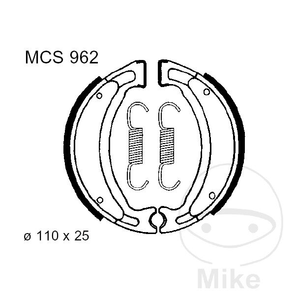 Ganasce freno con molla per Benelli CPI Generic Keeway KSR-Moto MBK Rex Yamaha
