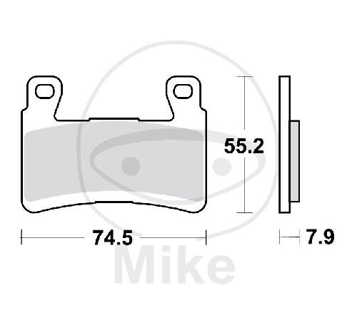 TWR Brake Pad Carbon CRQ MCB850CRQ
