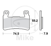 TWR Pastilla de Freno Carbono CRQ MCB850CRQ