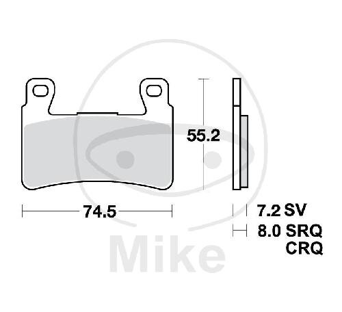 TRW Plaquettes de frein standard MCB703