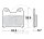 TRW Brake pad set sinter rear MCB725SH