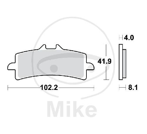 TWR Brake Pad Carbon CRQ MCB858CRQ