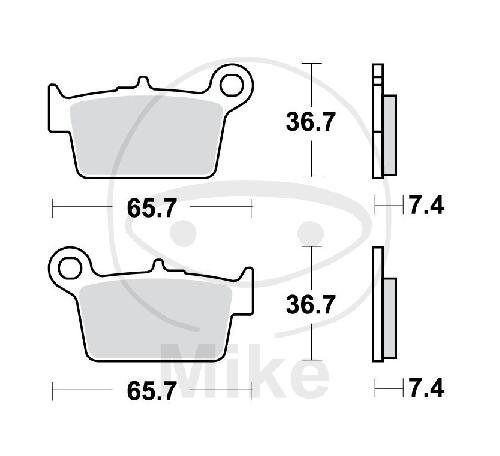 TRW Bremskl&ouml;tze Standard MCB820