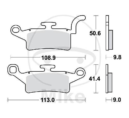 TRW Bremskl&ouml;tze Standard MCB835