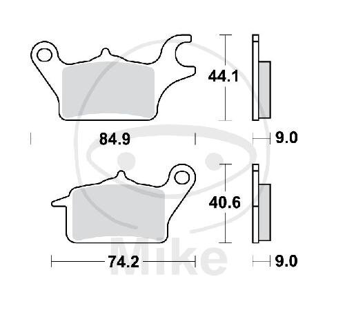 Brake pad for Yamaha MW 125 14-19