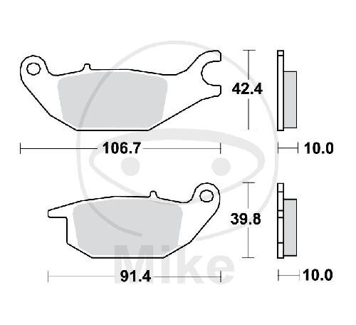TRW Bremskl&ouml;tze Standard MCB883