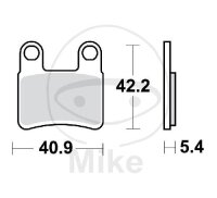 Plaquette de frein pour Kymco Maxxer 450 i 4x4 10-17