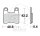 Plaquette de frein pour Kymco Maxxer 450 i 4x4 10-17