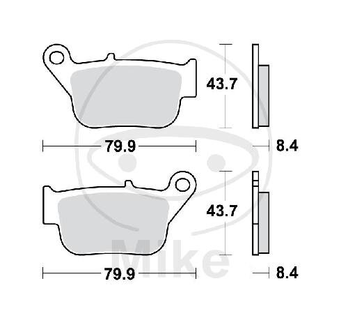 Tampone per scooter TRW-Lucas EC MCB880SRM