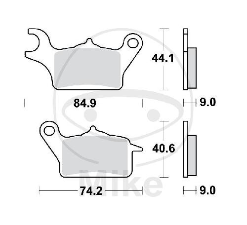Brake pad for Suzuki UK 110 Yamaha MW 125