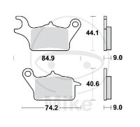 Brake pad for Suzuki UK 110 Yamaha MW 125