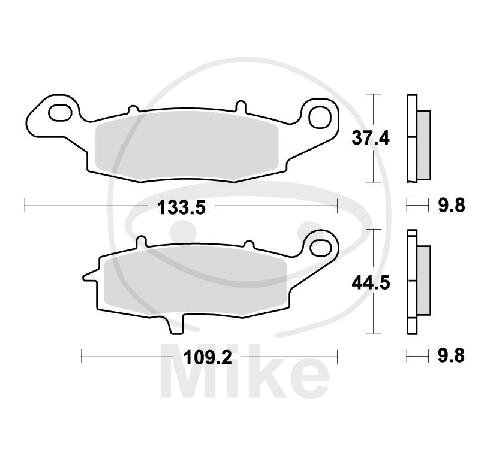 TRW Bremsklotz Satz Sinter hinten MCB870SH