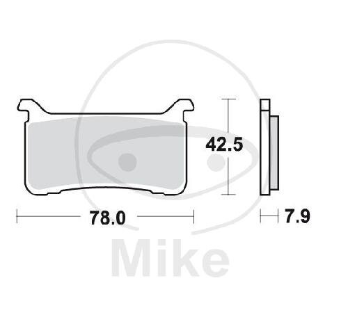 TRW Brake pad set sinter front MCB893SV
