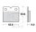 Brake pad for Benelli BMW Ducati Laverda Moto Guzzi MZ/MUZ Norton Peugeot