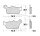 Brake pad for ATU Daelim Hercules Honda Kymco Peugeot Sachs