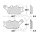 TRW Brake pad set sinter rear MCB634SH