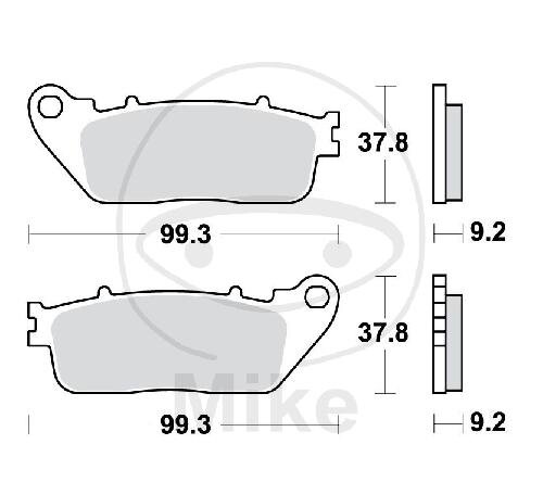 TRW Brake pad set sinter rear MCB817SH
