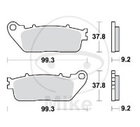 TRW Bremsklotz Satz Sinter hinten MCB817SH