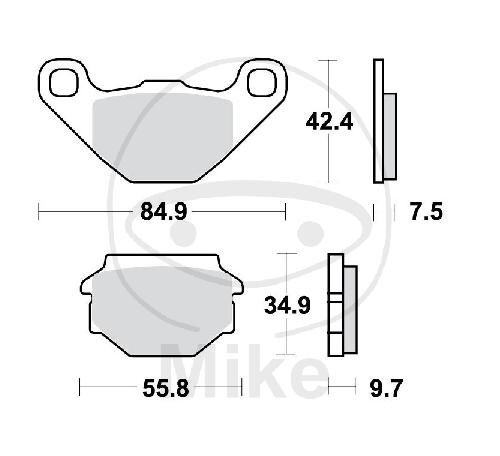 TRW Plaquettes de frein standard MCB657