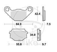 TRW Plaquettes de frein standard MCB657