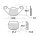 Brake pad for Aprilia Gilera Honda Piaggio Simson TGB