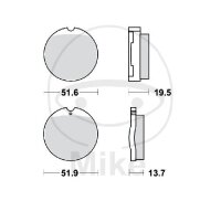 TRW Bremskl&ouml;tze Standard MCB35