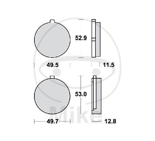 TRW Bremskl&ouml;tze Standard MCB72