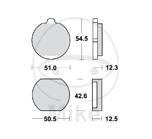 TRW Bremskl&ouml;tze Standard MCB79