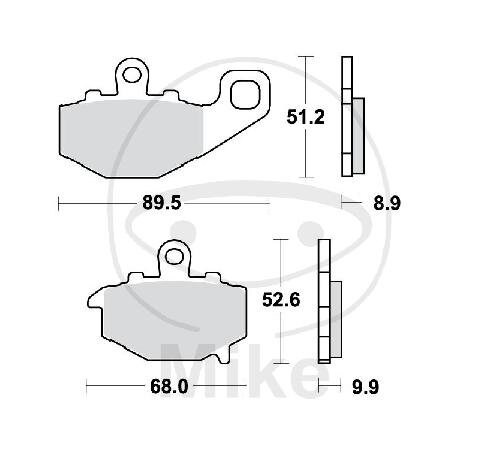 TRW Bremskl&ouml;tze Standard MCB662