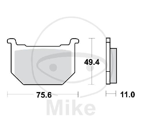 TRW Bremskl&ouml;tze Standard MCB509