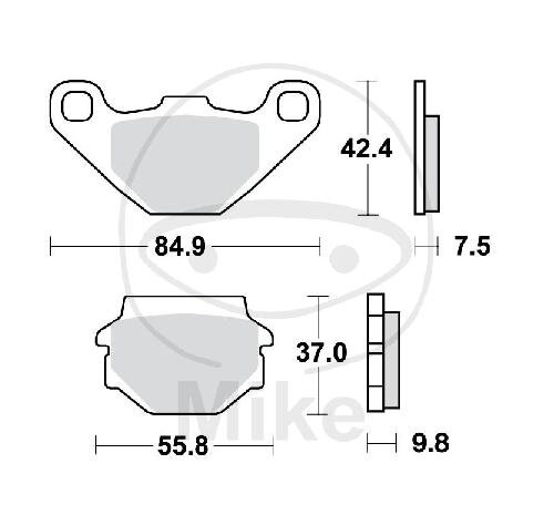Plaquette de frein pour Aeon Aprilia Kawasaki KTM Kymco Peugeot Suzuki Yamaha