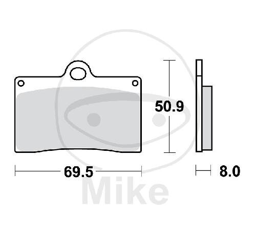 Brake pad for Aprilia Cagiva Ducati KTM Laverda Moto Guzzi MZ/MUZ Sachs TM